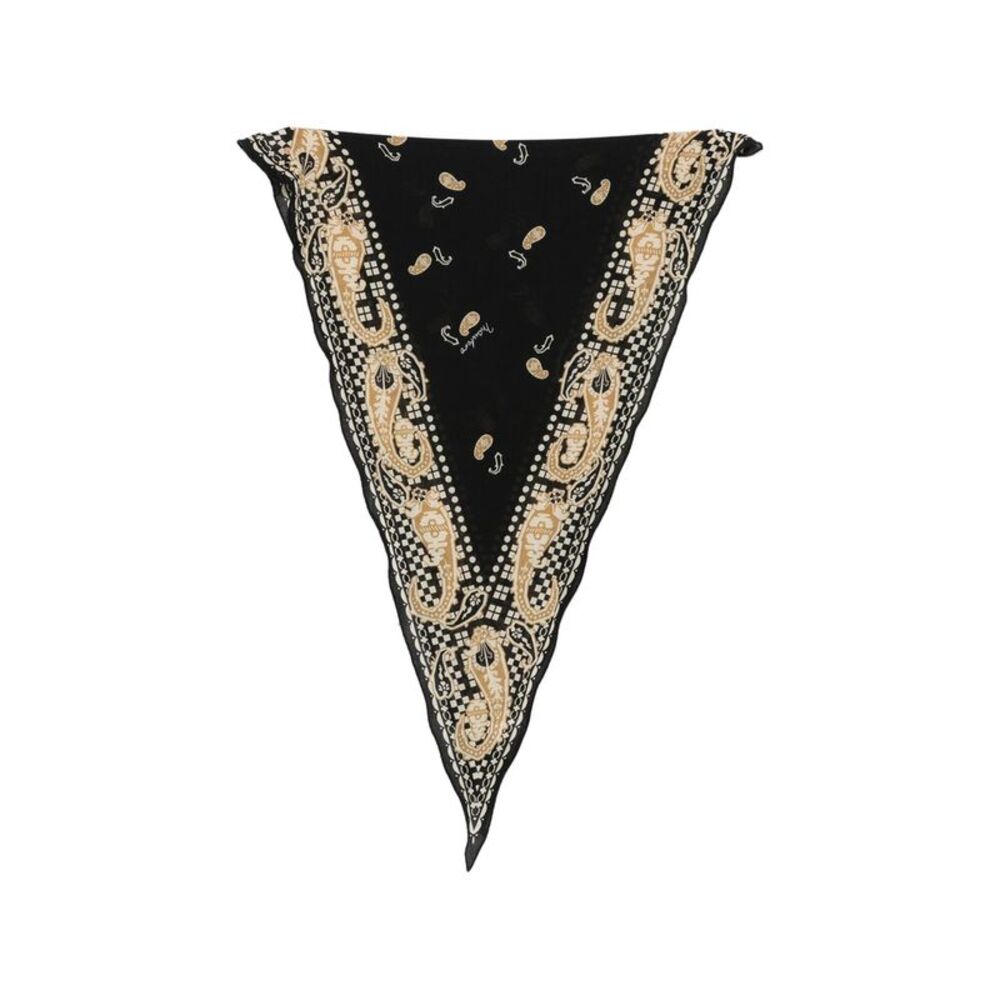 Mantero Black Scarves Women
